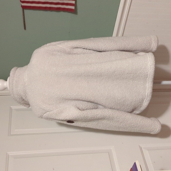 Free country Women's Large Fleece Zip Up Jacket Winter White Warm - Picture 7 of 12